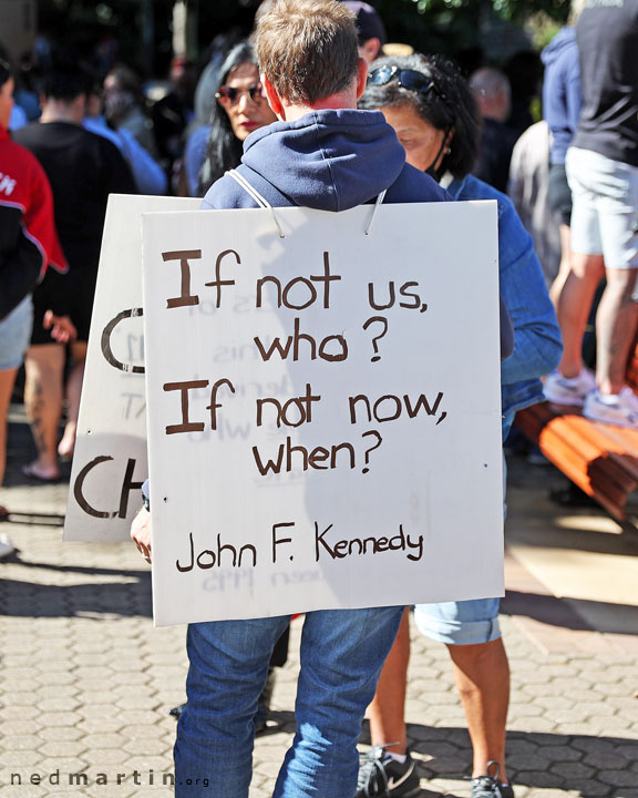 Freedom Rally, Brisbane Botanic Gardens