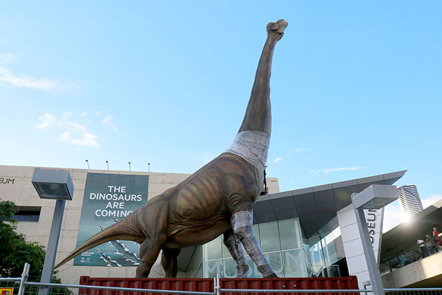 South Bank has a new baby Brontosaurus