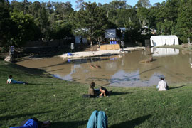 A rather muddy dam