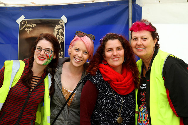 Kate, Leah, Tess and Debs: Some of the important people who made the festival happen