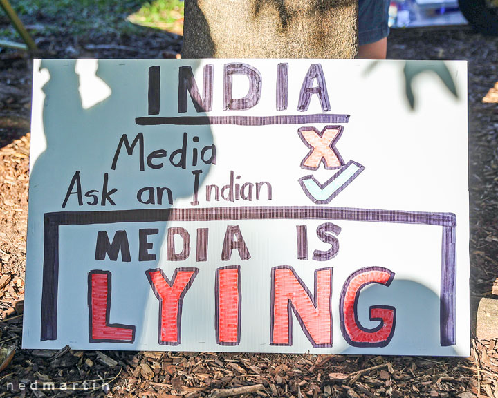 Freedom Rally, Brisbane Botanic Gardens