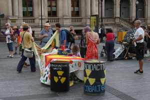 Radioactive Protest at the Suitcase Rummage