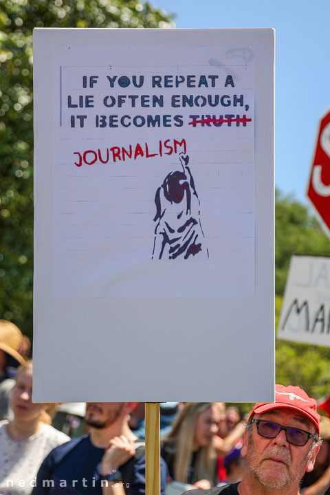 Freedom Rally, Brisbane Botanic Gardens