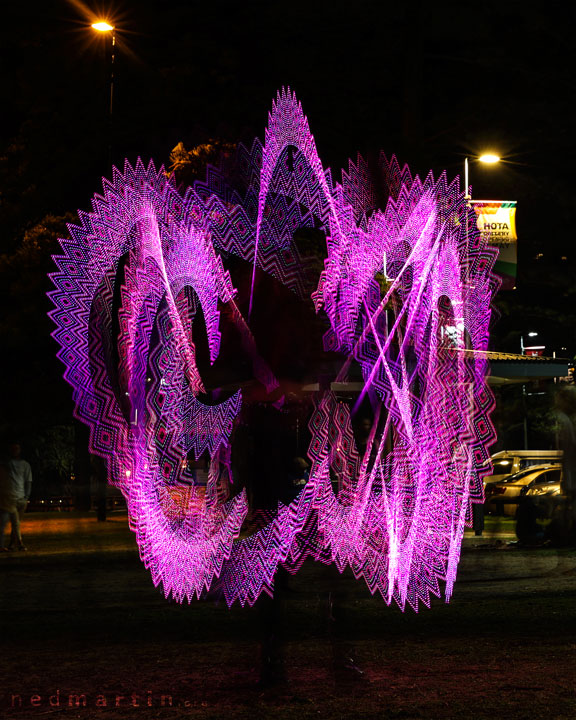 Fire twirling at Burleigh Bongos