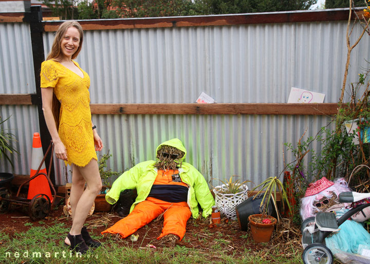 Bronwen at the Tamborine Mountain Scarecrow Festival