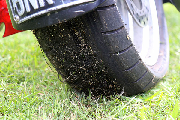 Tyres were ruined after doing burnouts