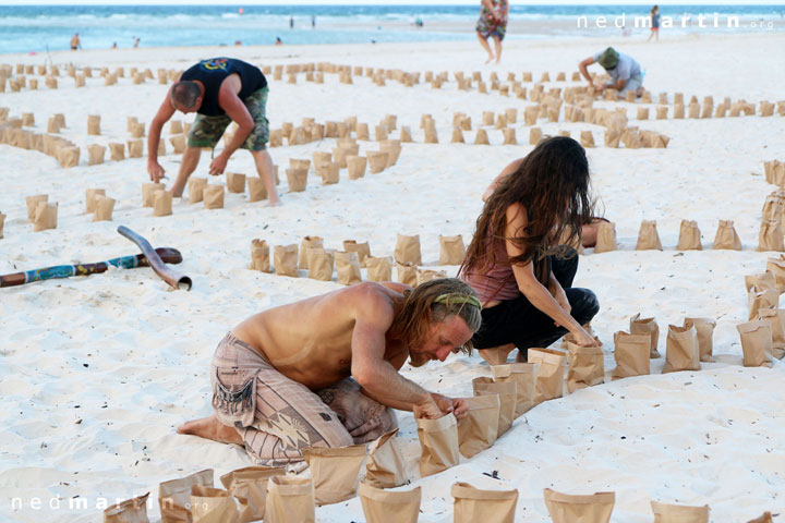 Cooper's Candle Installation, Currumbin Bay