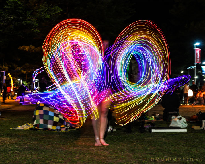 Fire Twirling at Burleigh Bongos