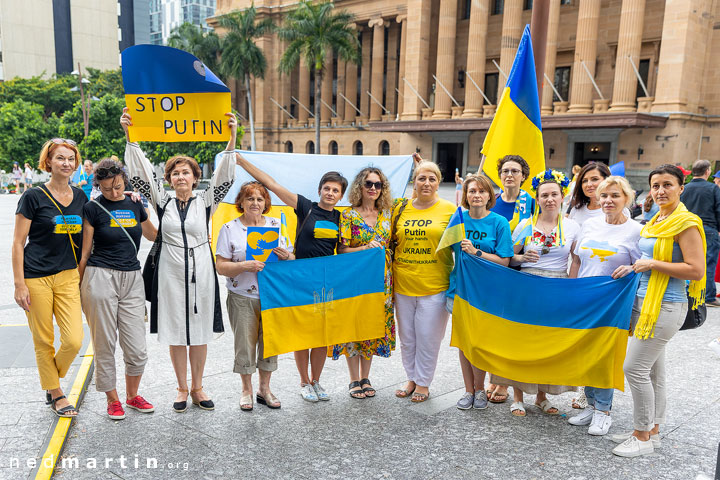 Stand With Ukraine Protest, King George Square, Brisbane