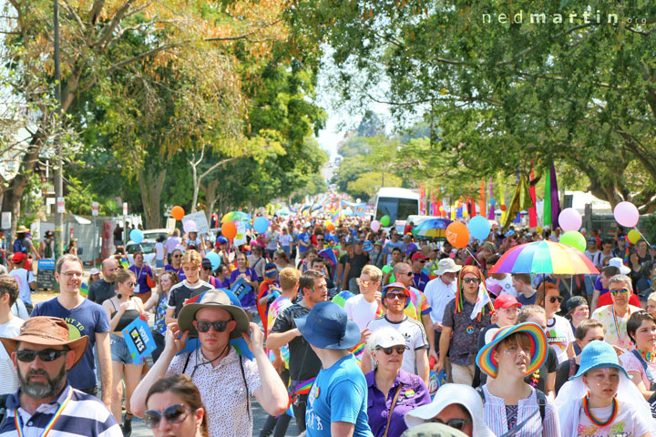 Brisbane Pride March, Brunswick St, Fortitude Valley