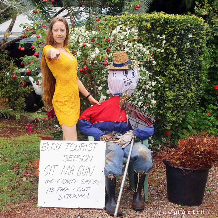 Bronwen at the Tamborine Mountain Scarecrow Festival