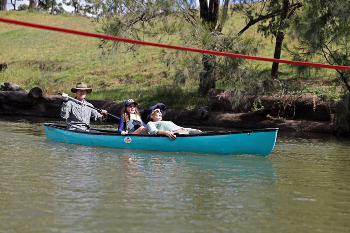 Slackline, Twin Bridges Recreational Area, Brisbane Valley Rail Trail