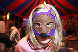 Bronwen in the Chai Tent at 3 AM