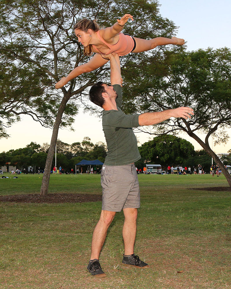 Acro in New Farm Park