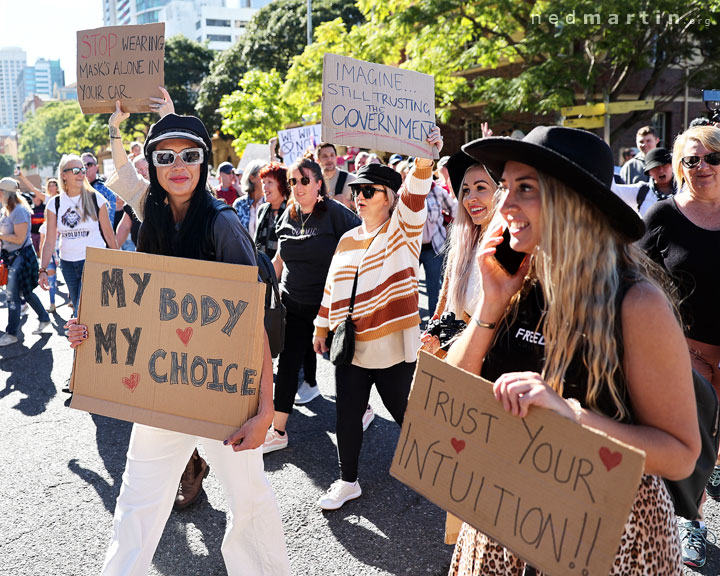 Freedom Rally, Brisbane Botanic Gardens