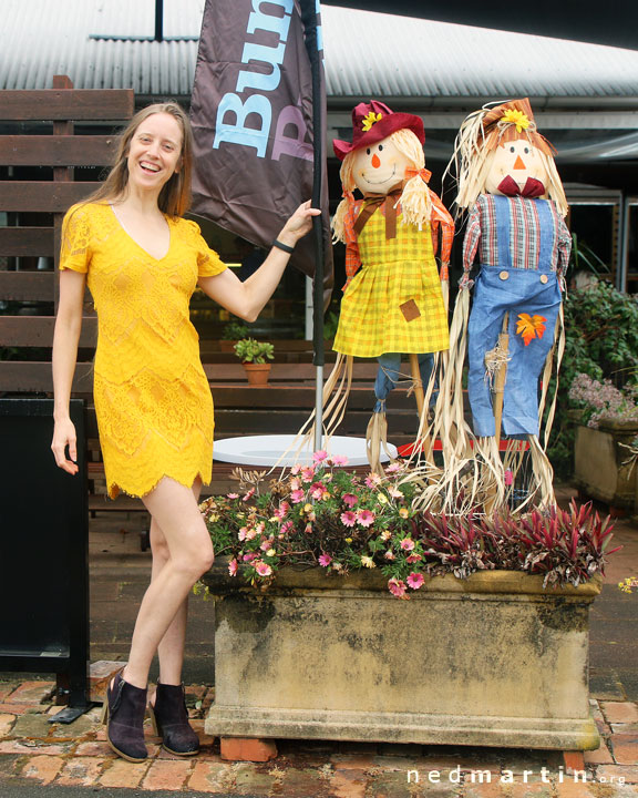 Bronwen at the Tamborine Mountain Scarecrow Festival