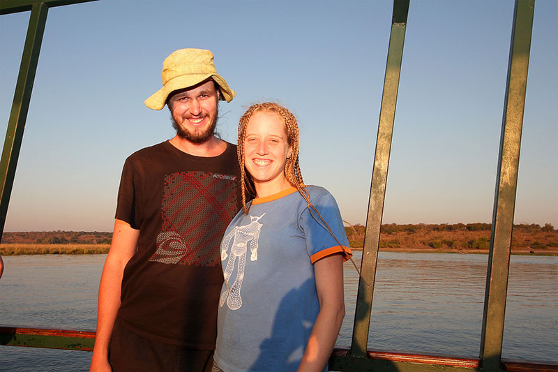 Ned & Bronwen, Sunset boat cruise, Kasane, Botswana
