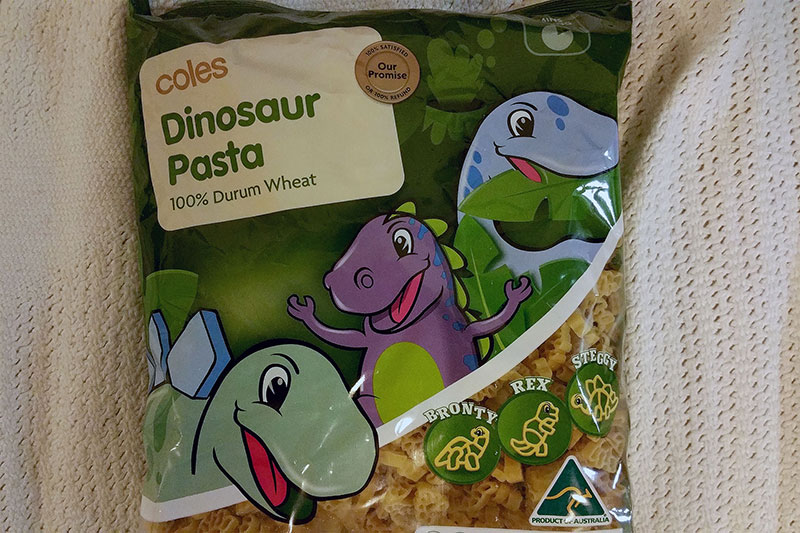 Dinosaur pasta!