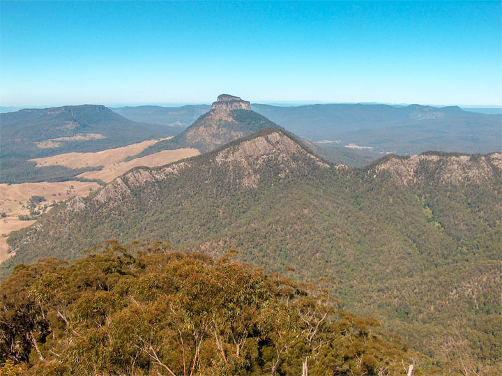 The view from Mt Barney