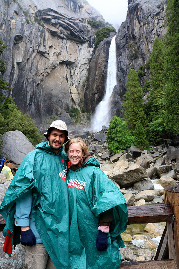 Ned and Bronwen at Bridalveil Falls