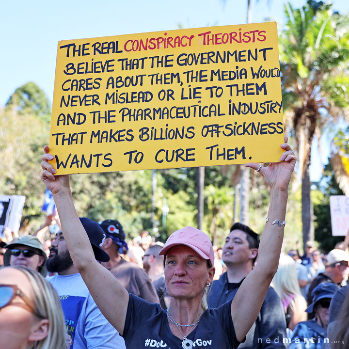 Freedom Rally, Brisbane Botanic Gardens