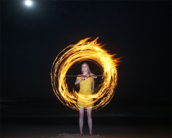 Bronwen, Burleigh Bongos and Fire Twirling