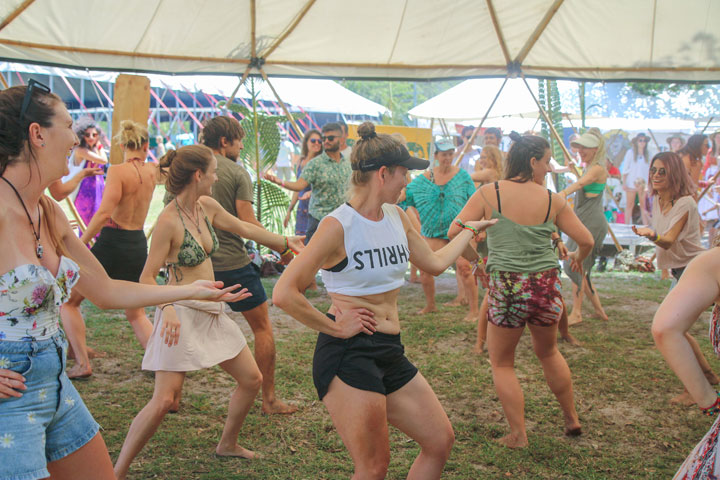 Workshop – Afrotonic Dance, Island Vibe Festival 2018, Stradbroke Island