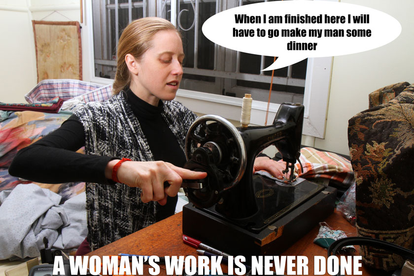 A woman’s work is never done