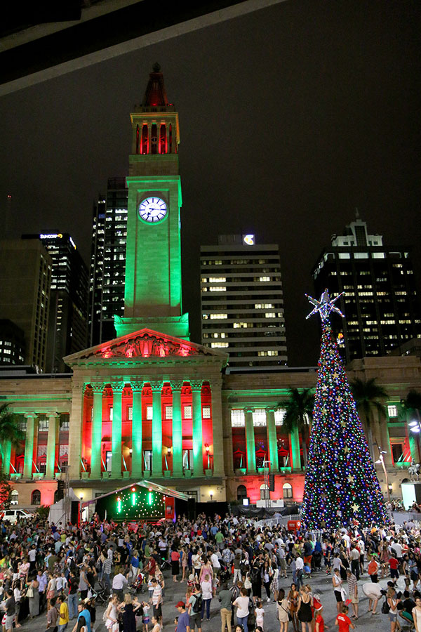 The lighting of the Christmas Tree