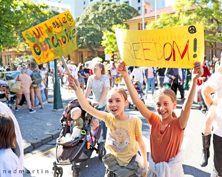 Freedom Rally, Brisbane Botanic Gardens