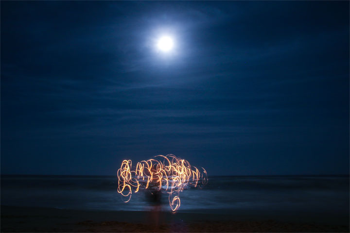 Burleigh Bongos and Fire Twirling