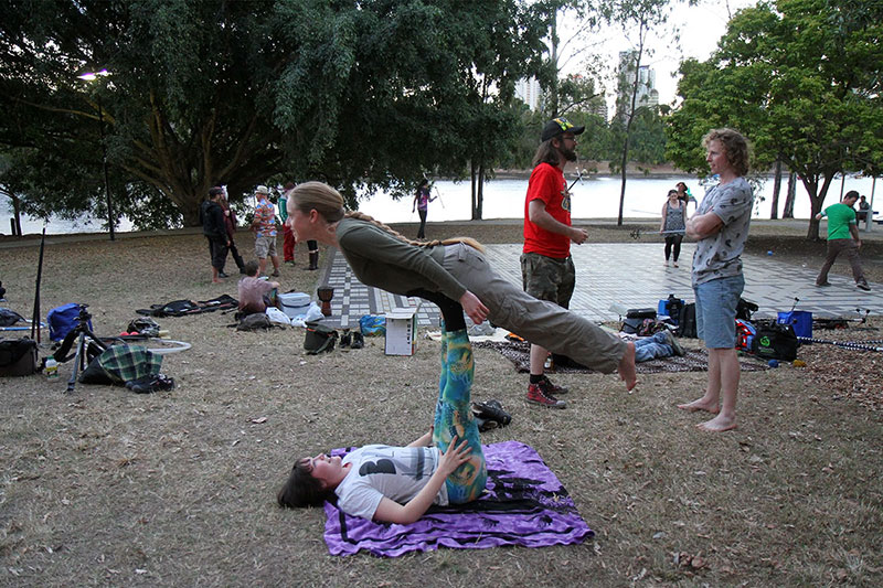 Bronwen learning to fly