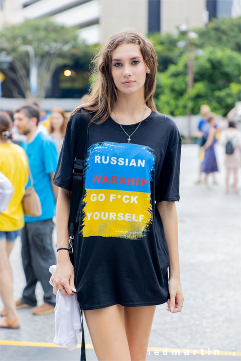 Stand With Ukraine Protest, King George Square, Brisbane