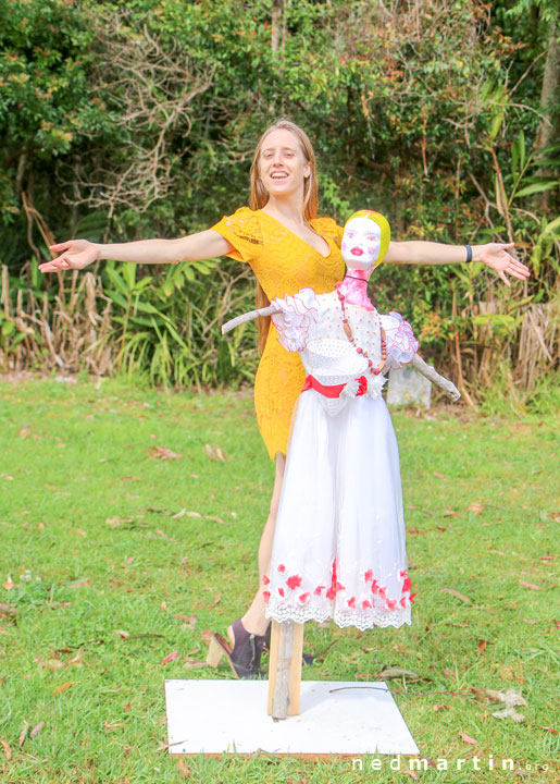 Bronwen at the Tamborine Mountain Scarecrow Festival