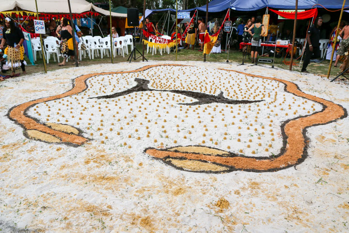 Ceremony Circle, Island Vibe Festival 2017, Stradbroke Island