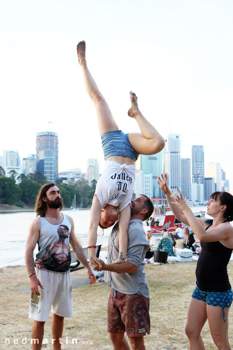 Sophia's Birthday Play Day, Kangaroo Point Cliffs, Brisbane