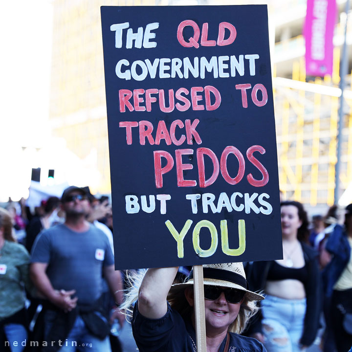 Freedom Rally, Brisbane Botanic Gardens