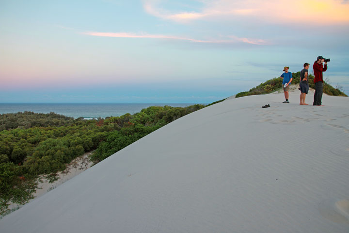 Ned, Chris, Maz, Moreton Island