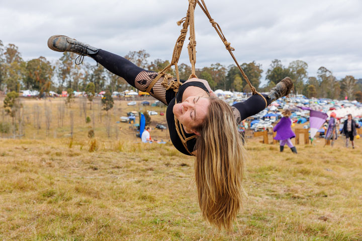 Shibari on the hilltop, Jungle Love Festival 2022