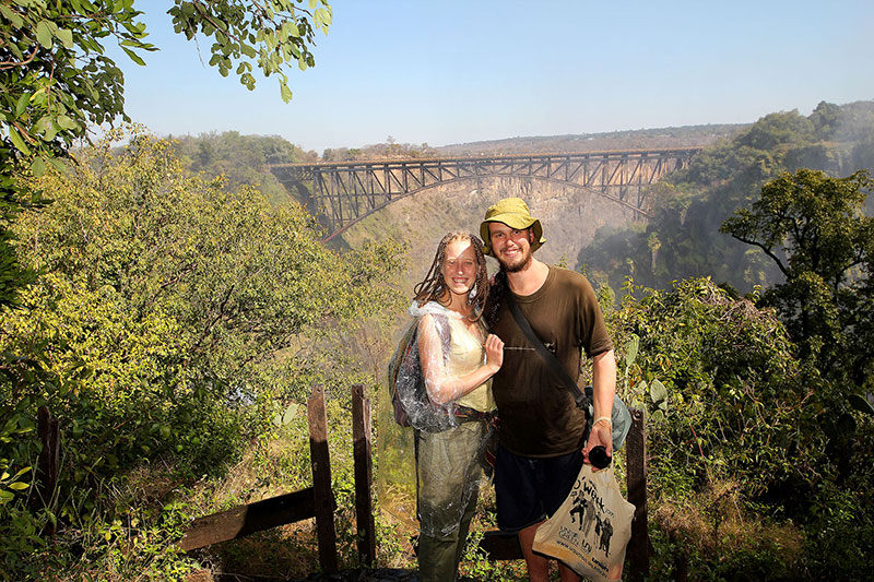 Ned & Bronwen, Victoria Falls, Zambia