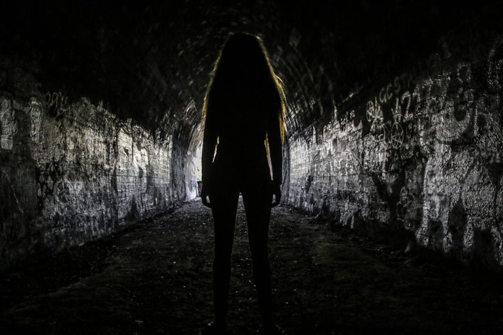 Bronwen at Ernest Junction Tunnel