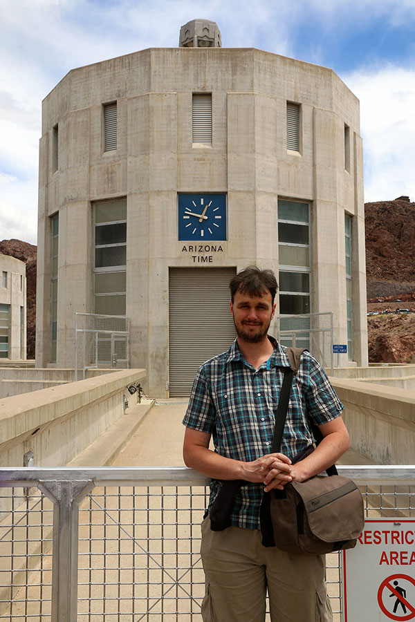 Ned at Hoover Dam in Arizona