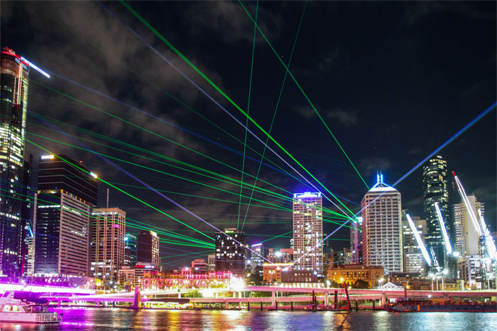 Sunsuper Night Sky (Brisbane Festival), South Bank