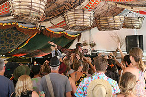 Crowd-surfing at The Pineapple Lounge