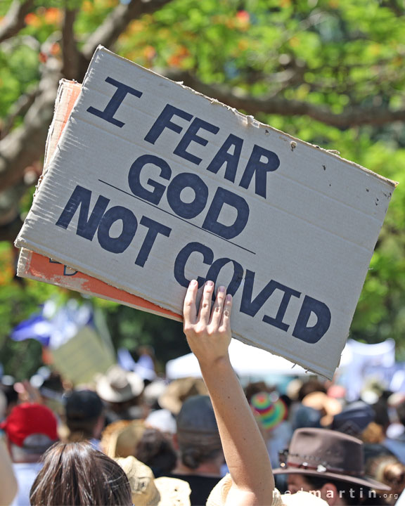 Freedom Rally, Brisbane Botanic Gardens