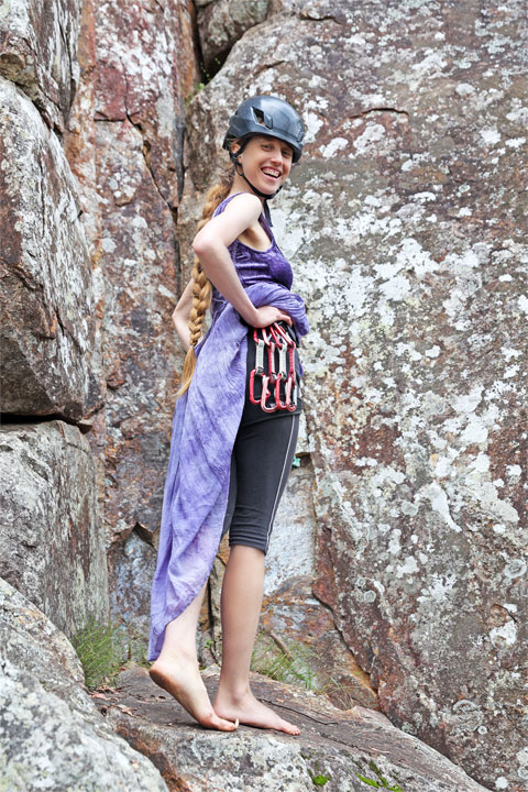 Bronwen, Climbing at Frog Buttress, Do it in a Froq climbing event, Boonah