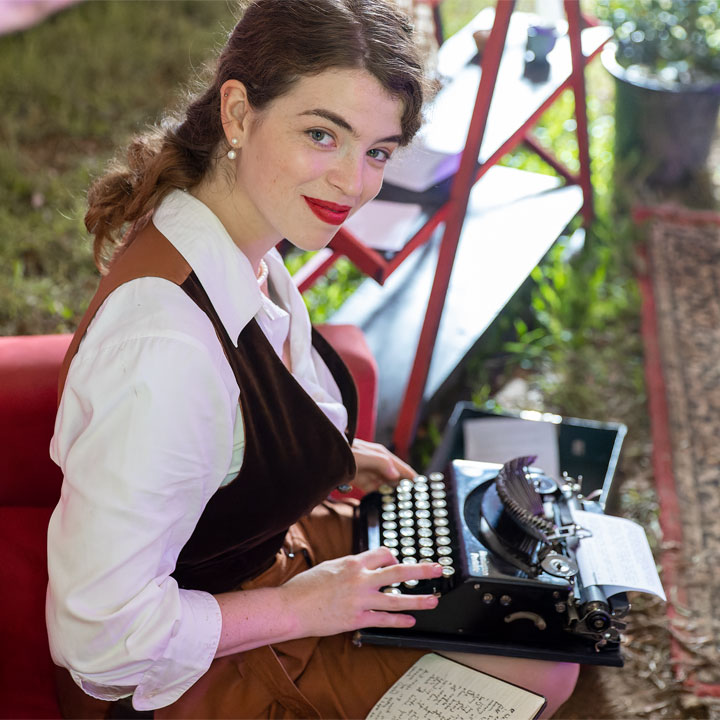 The Hopeless Romantic’s Time-Travelling Typewriter, Spiegeltent, Yonder Festival 2021