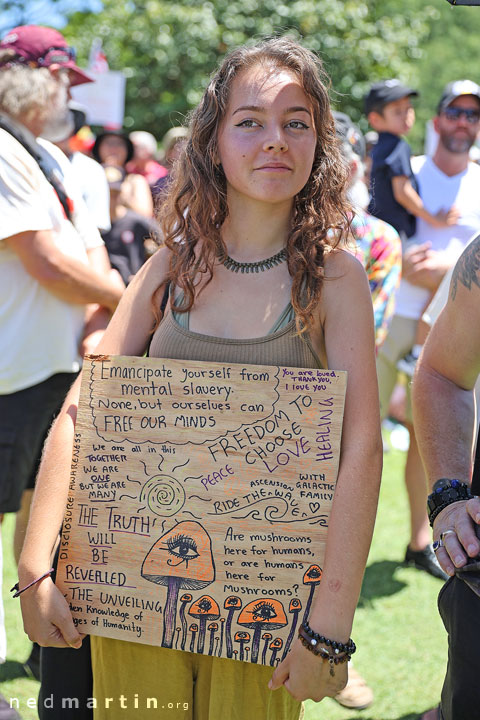 Freedom Rally, Brisbane Botanic Gardens