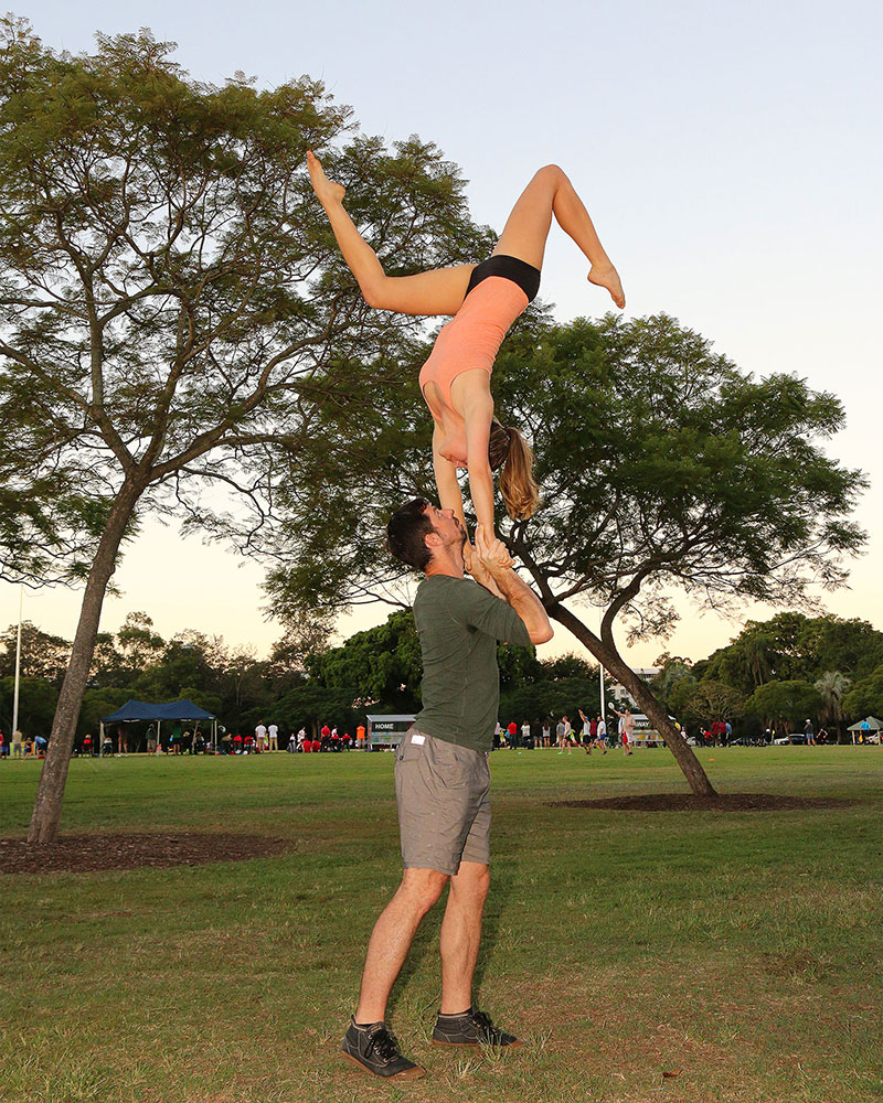 Acro in New Farm Park