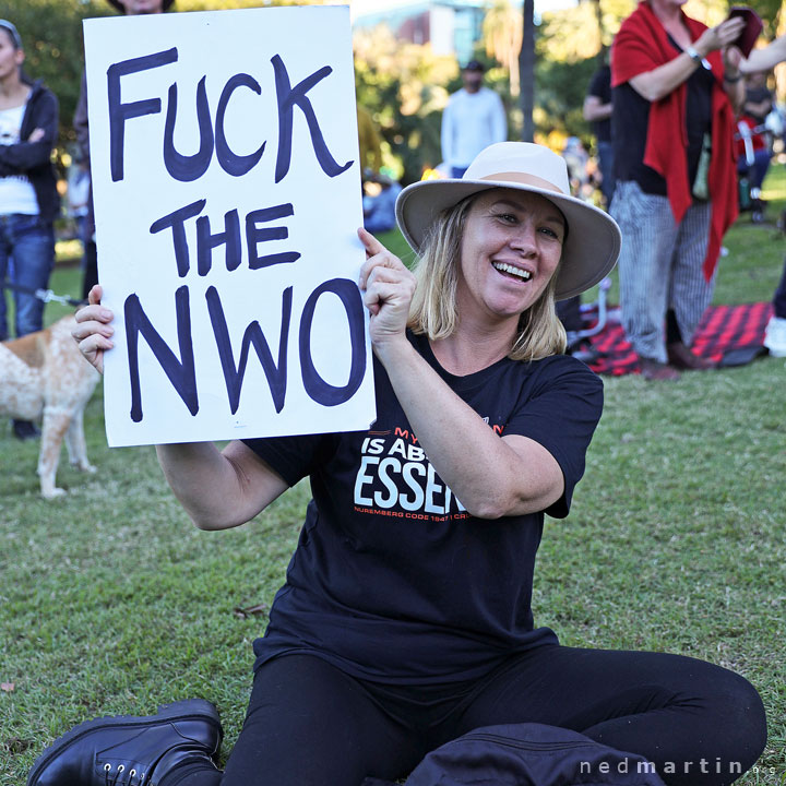 Freedom Rally, Brisbane Botanic Gardens